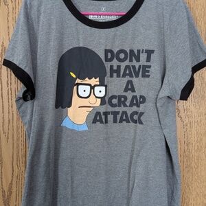 Bob's Burgers Classic Fit Cotton Crew Neck Ringer Tee